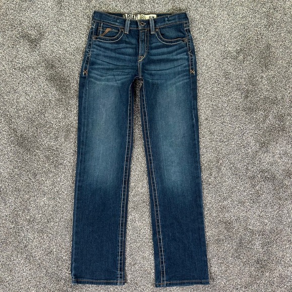 Ariat Denim - Ariat B5 Waco Slim Straight Leg Jeans Womens 16 Dark‎ Wash Denim Pants 10048253